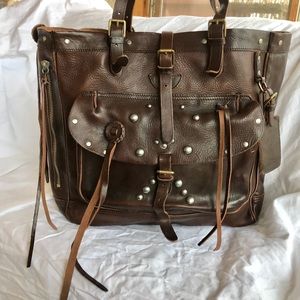 Polo Ralph Lauren Brown Leather Tote